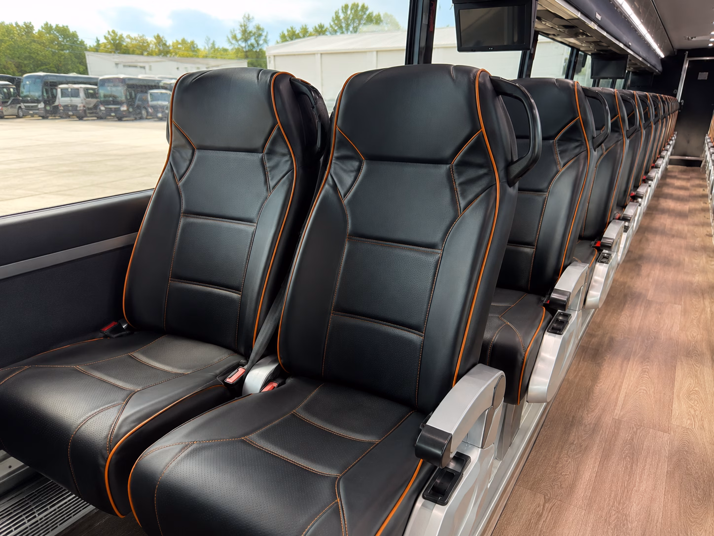 logan charter bus rental inside