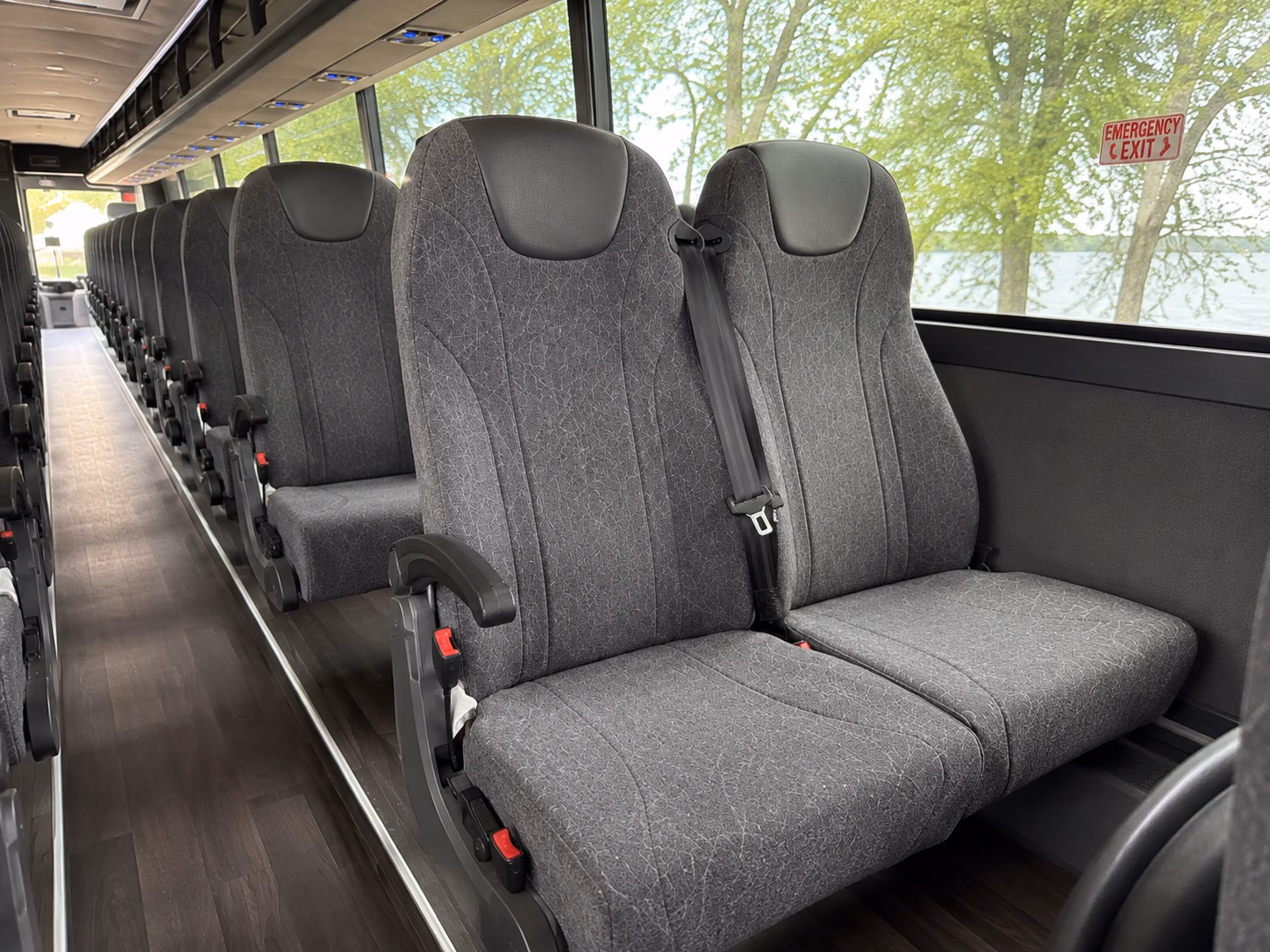 murray charter bus rental interior